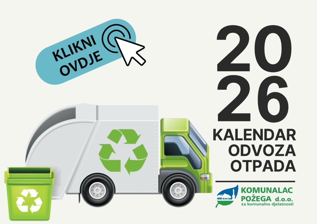 Raspored odvoza otpada za 2025. godinu