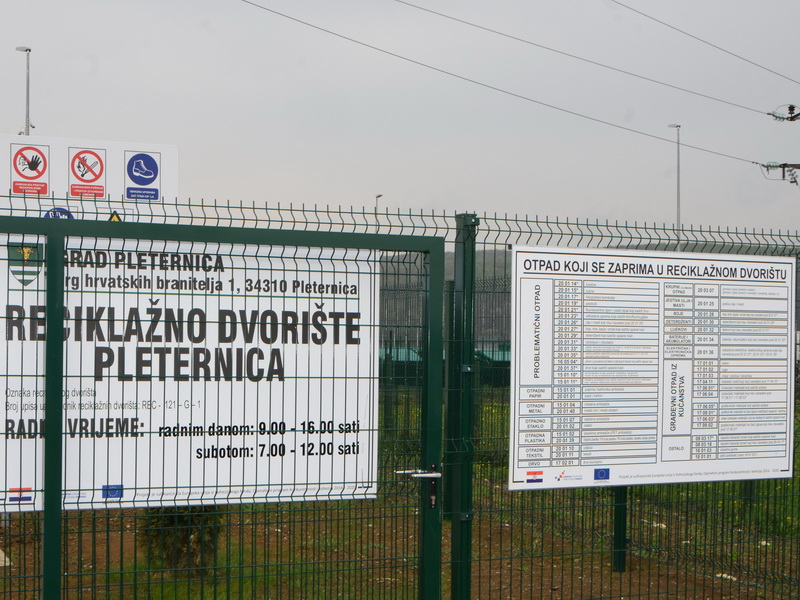 Otvoreno reciklažno dvorište u Pleternici