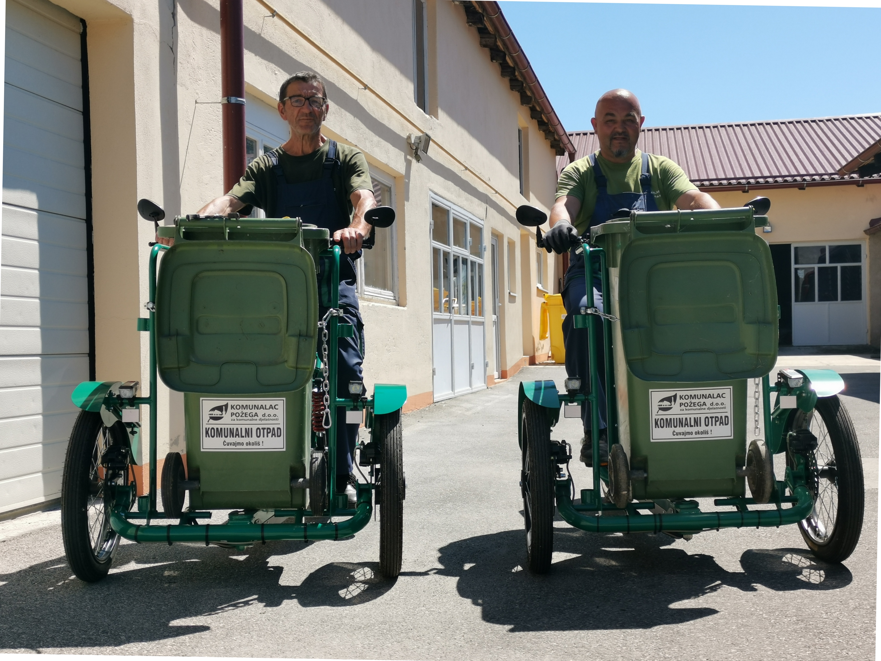 Električni tricikli za sakupljanje otpada 